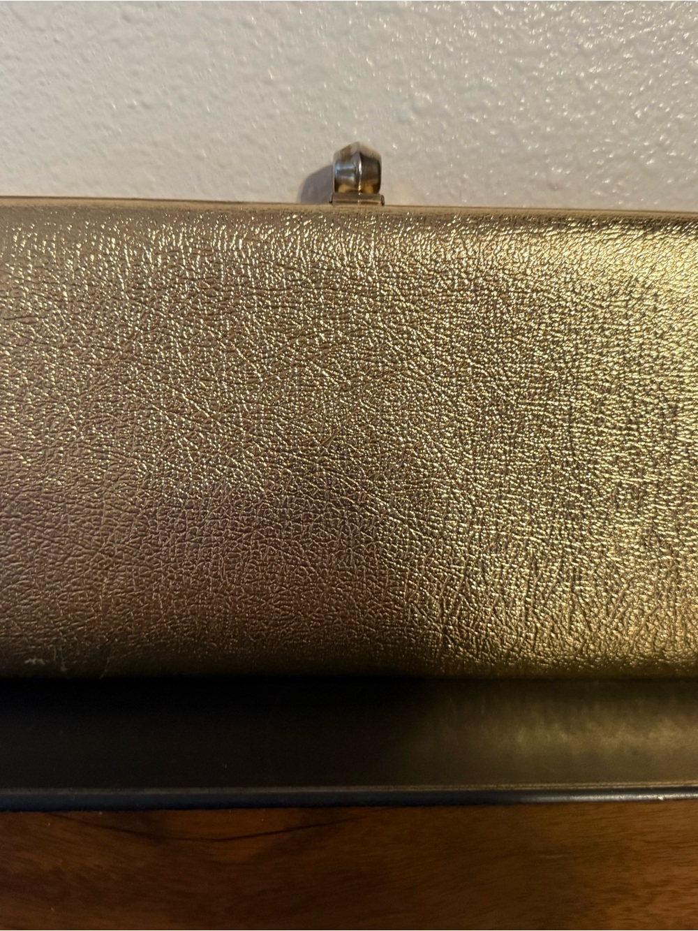 Gold Metallic Evening Clutch Handbag